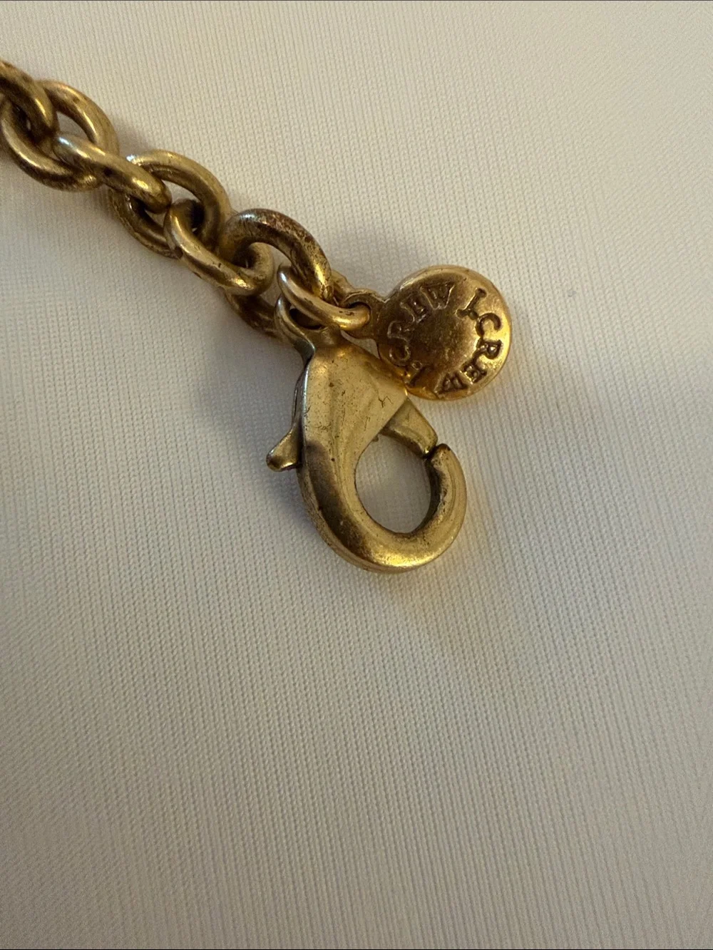 J. Crew Gold-Tone Necklace with Navy Stones and Crystal Accents